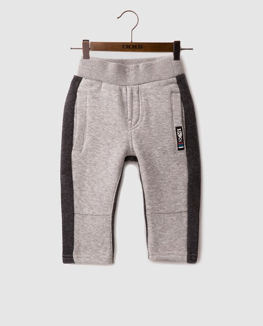 Calças desportivas de bebé menino cinzento vigoré