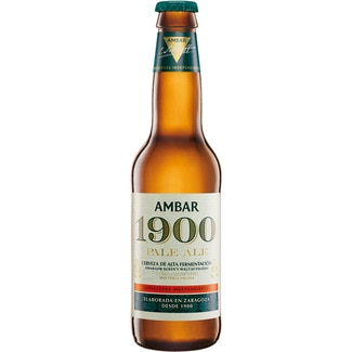 AMBAR 1900 cerveza rubia nacional de alta fermentación botella 33 cl - Hipercor