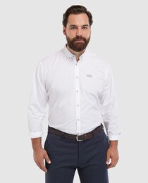 hugo boss plain white shirt