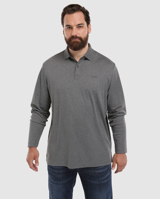 big and tall men's long sleeve polo shirts