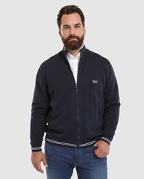 hugo boss zip up cardigan
