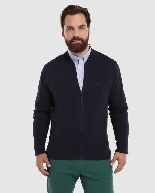 tommy hilfiger zip up cardigan