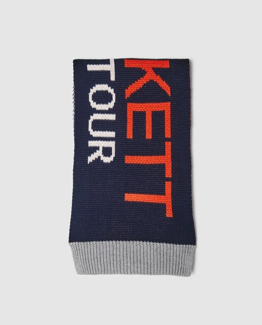 Cachecol de menino Hackett multicolor com logótipo