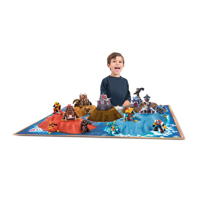 Playset isla de Gorm + Una figura 5cm exclusiva Gromiti
