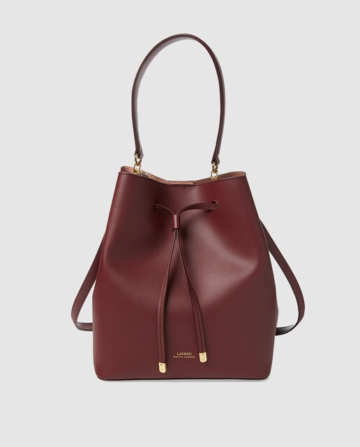 De Saco Topo Ralph Piel Con Burdeos Bolso Vacuna En Interior Lauren El oBrCxdWe