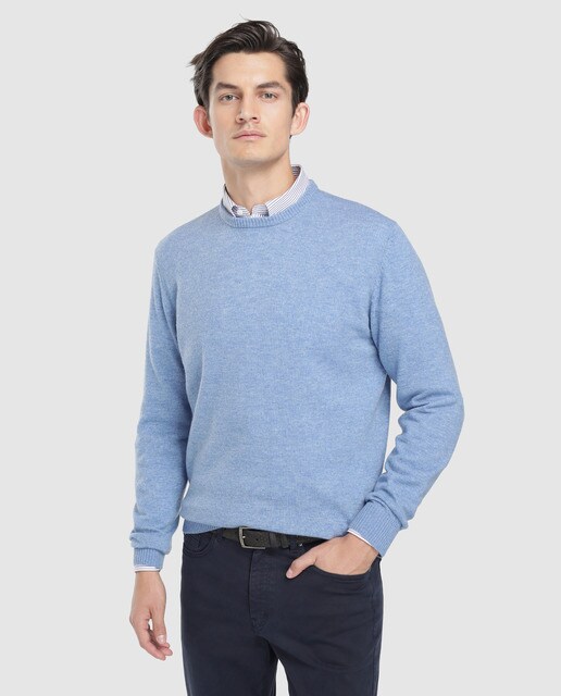 Camisola masculina Dustin com a gola redonda