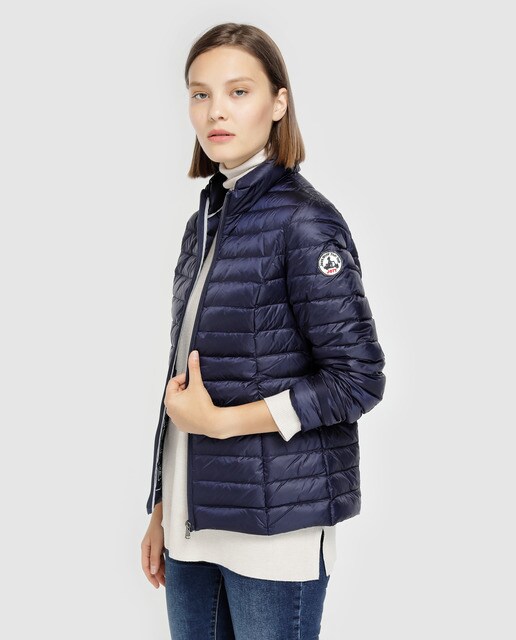 En De Plumífero Marino Corto Jott Azul · Moda Color Mujer q57I7wH