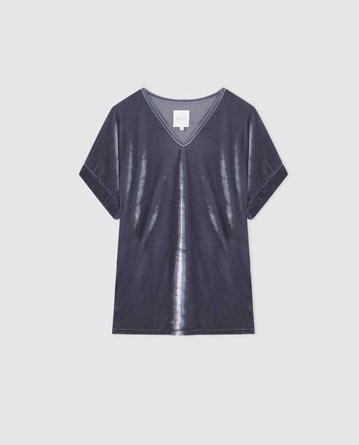 T-shirt de menina Gocco em azul