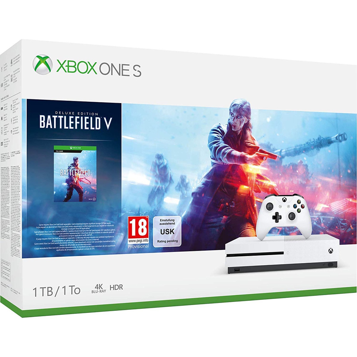 Consola Xbox One S 1TB + Battlefield V