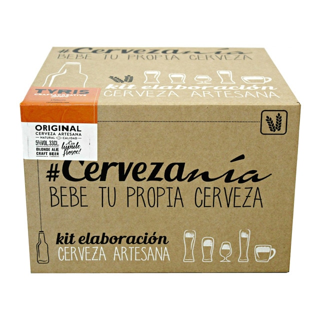 Kit elaboración cerveza artesana Tyris Original Blonde Ale Cervezanía - Club del Gourmet El Corte Inglés