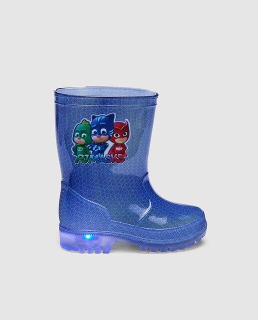 Galochas de bebé menino Personagens de PJ Masks de cor azul com padrão
