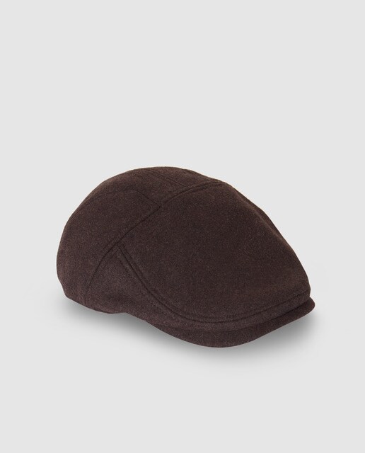 mens brown flat cap