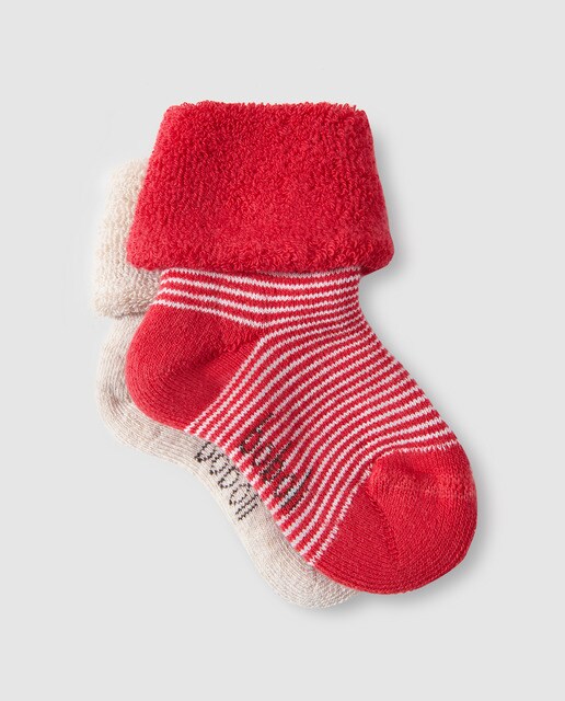 Pack de meias de bebé menino Boboli às riscas