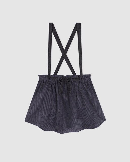 Saia de menina Gocco cinzenta