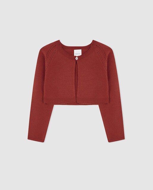 Casaco de menina Gocco em laranja