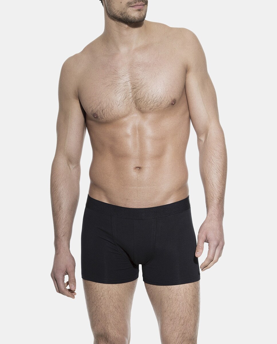 Imagem 0 de Pack de três boxers de malha de homem Bread & Boxers pretos