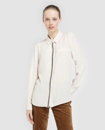 camisas roberto verino mujer Roberto Verino Camisa lorzas Amarilla Blusa, Amber 19, XS