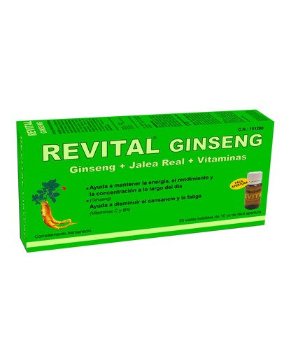 20 Viales Ginseng Revital Pharma Otc