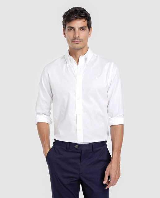 camisa blanca hombre el corte ingles