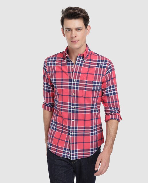 ralph lauren slim fit check shirt