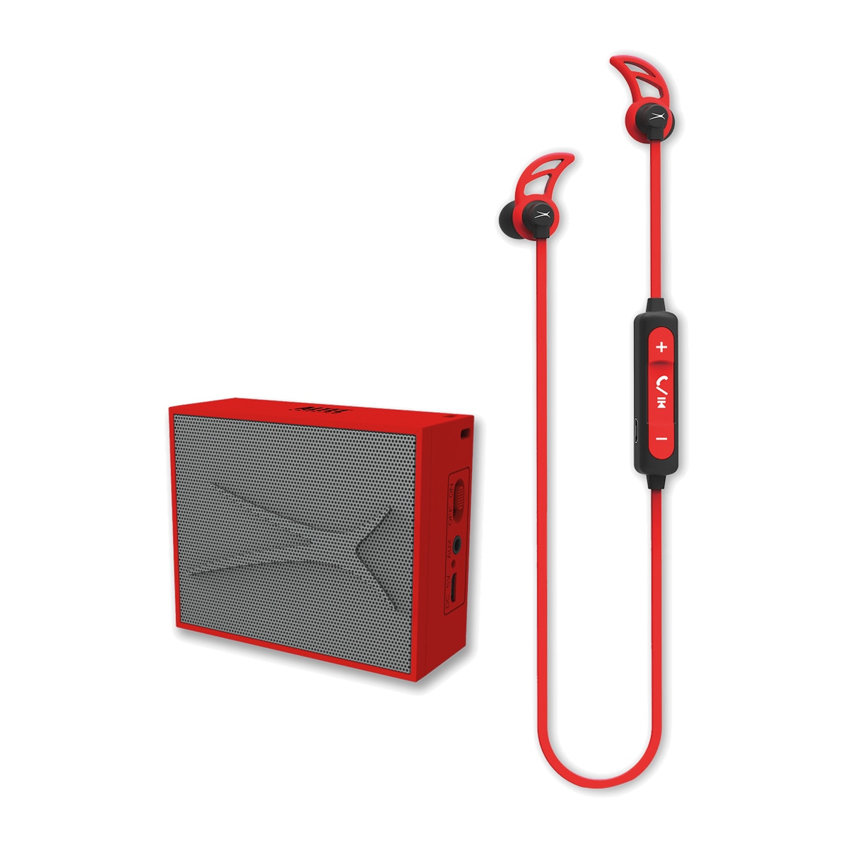 Pack Auriculares De altavoz bluetooth altec lansing 252 urban rojo bundleurban 2 w autonomía 3 h inalmbrico 2w 400