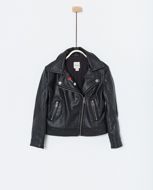 Blusão de rapariga Sfera em preto