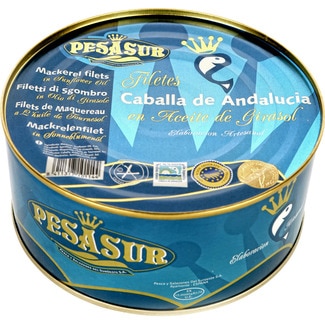 Filetes de caballa de andalucía aceite de girasol