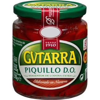 GVTARRA Piquillo-Paprika Geschützte Herkunftsbezeichnung Lodosa Flacon 210 g netto Abtropfgewicht