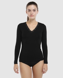 Pecado Original women's long sleeve lace vest