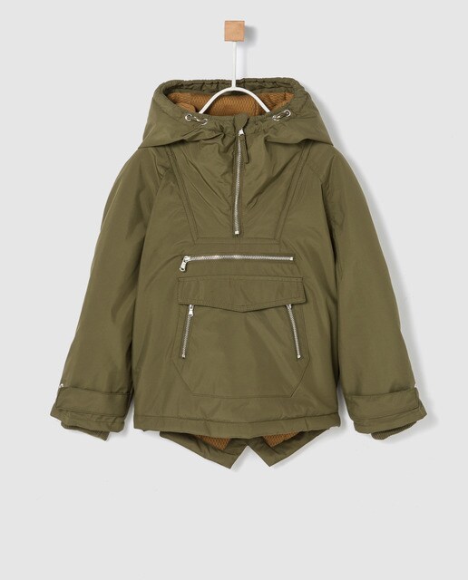 Parka de bebé de rapaz Bass 10 verde com capuz