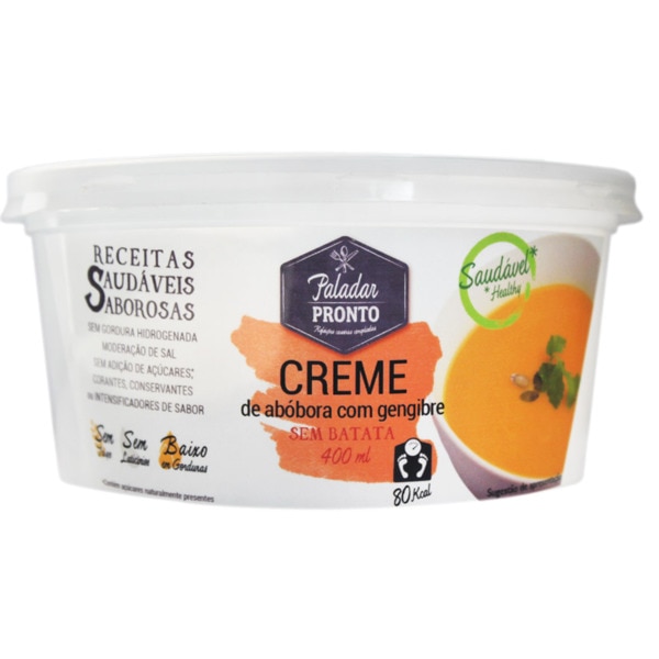 Creme de Abóbora com Gengibre sem Batata embalagem 400 g
