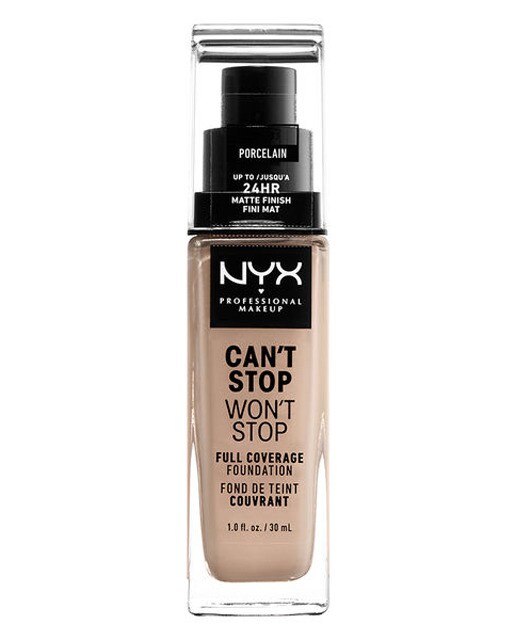NYX Professional Makeup – Base de maquillaje Cant Stop Wont Stop 24-Hour Fndt NYX Professional Makeup.