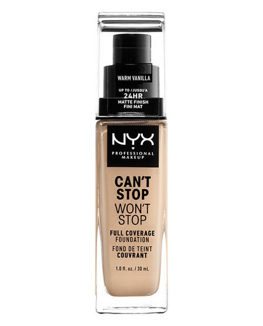 NYX Professional Makeup – Base de maquillaje Cant Stop Wont Stop 24-Hour Fndt NYX Professional Makeup.