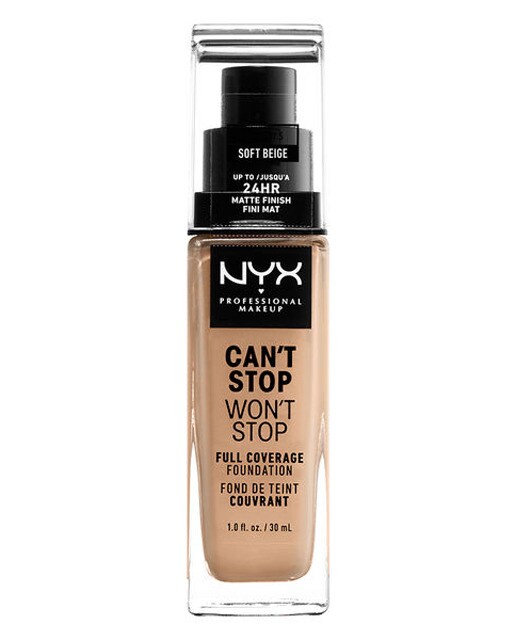 NYX Professional Makeup – Base de maquillaje Cant Stop Wont Stop 24-Hour Fndt NYX Professional Makeup.
