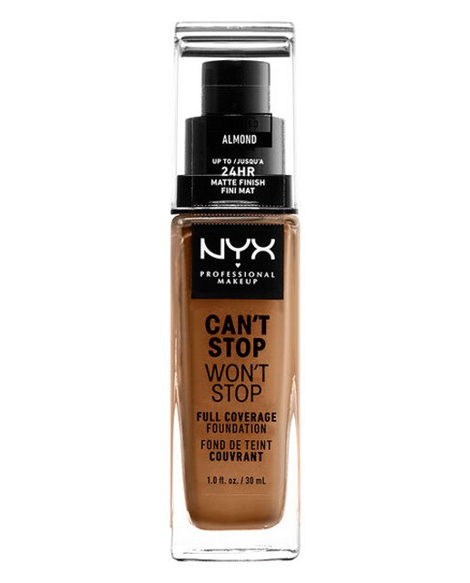 NYX Professional Makeup – Base de maquillaje Cant Stop Wont Stop 24-Hour Fndt NYX Professional Makeup.