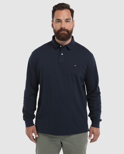 tommy hilfiger polo manga larga hombre