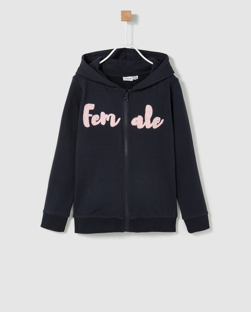 Sweatshirt de menino Name It azul com bordado