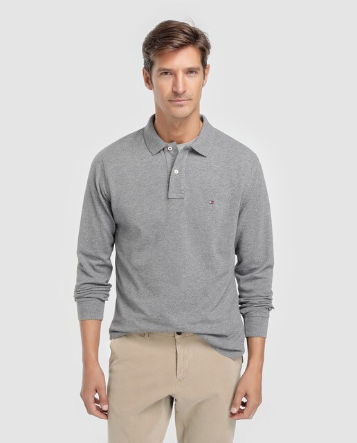 tommy hilfiger polo manga larga hombre