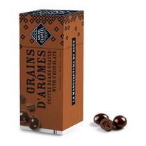 Bombones de granos de café tostados y bañados con chocolate negro Michel Cluizel