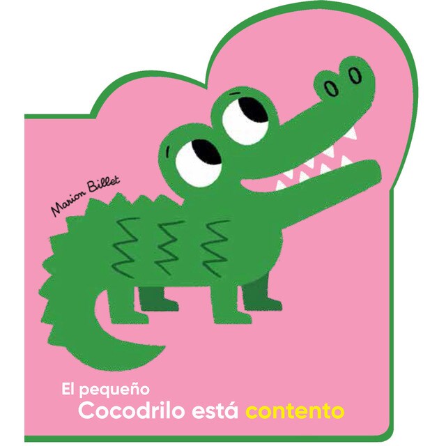 El pequeño cocodrilo está contento