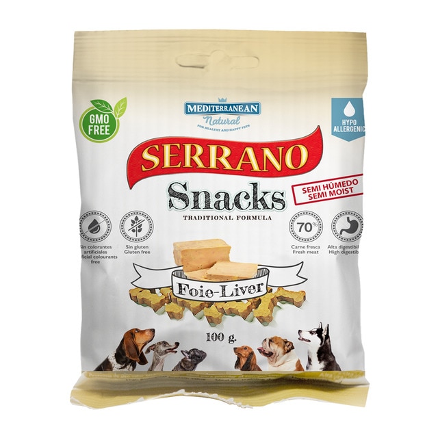 Snack para perro Mediterranean Natural Serrano Snack 100 g · Mascotas