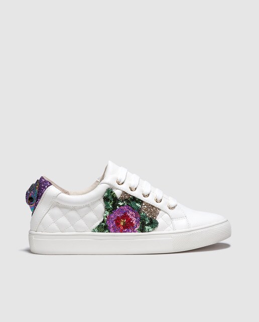 womens white kurt geiger trainers