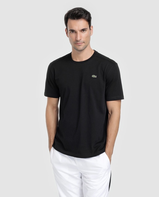 t shirt lacoste noir homme