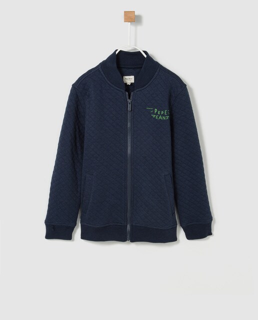 Sweatshirt de rapaz Pepe Jeans em azul marinho