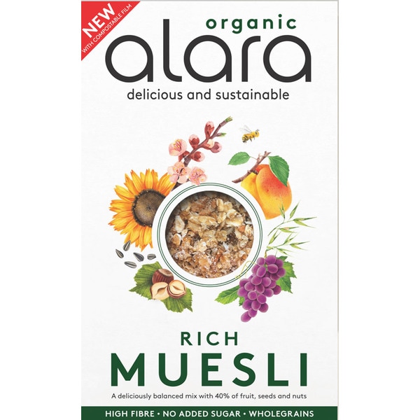 Muesli Rich Biológico embalagem 500 g · Alara · Supermercado El Corte
