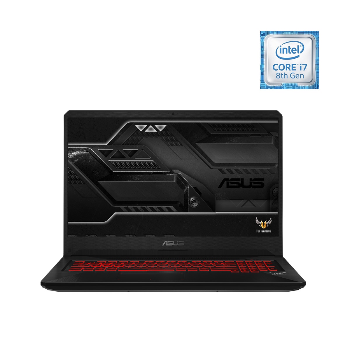 Portátil Gaming Asus Tuf FX705GD-EW105, i7, 8 GB, 1 TB HDD + 256 GB SSD, GTX 1050 4GB, FreeDOS / Sin Sistema Operativo