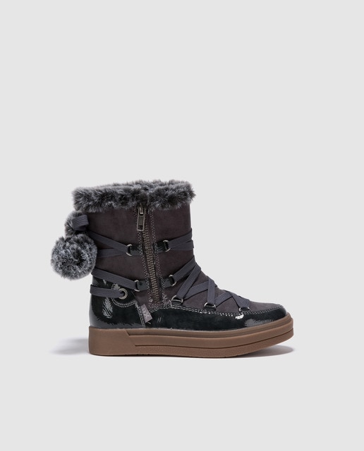 Xti En Borlas Moda Y Niña De Gris Botas · Color Con Cintas 0wk8OPn