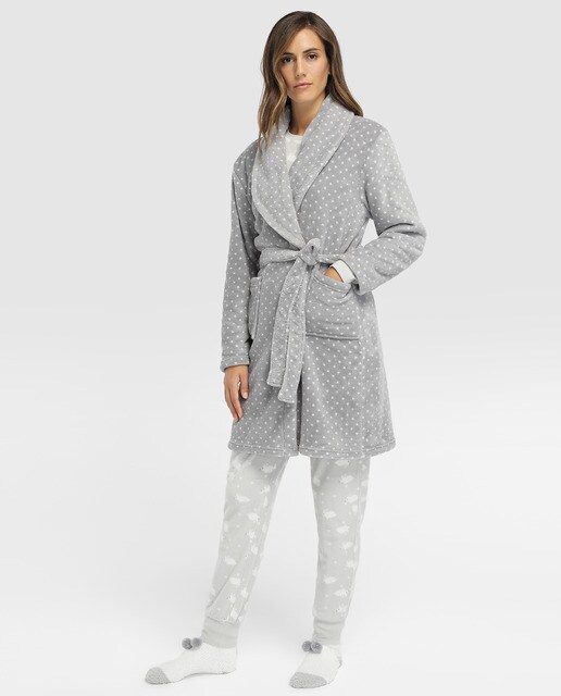Moda Mujer Unit Bata Hipercor Grey Y · Accesorios De zqpGSMVU