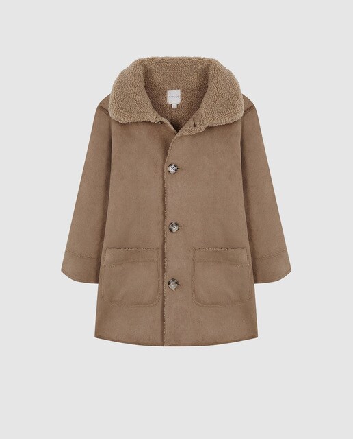 Sobretudo de menina Gocco castanho