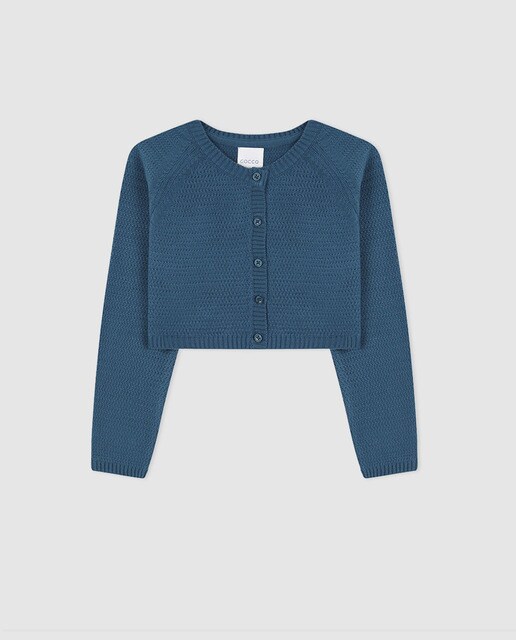 Casaco de menina Gocco em azul